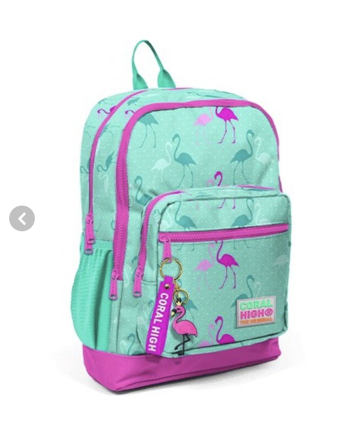 کوله پشتی دخترانه طرح فلامینگو Coral High